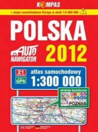 Polska. Atlas samochodowy (1:300 - okładka książki