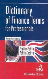 Słownik fachowej terminologii finansowej - okładka książki