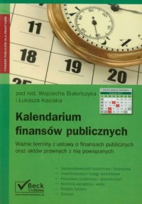 Kalendarium finansów publicznych - okładka książki