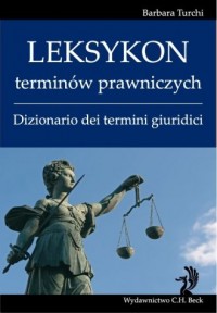 Leksykon terminów prawniczych Dizionario - okładka książki