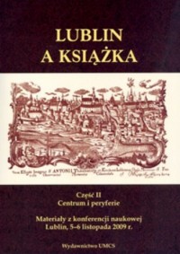 Lublin a książka - okładka książki