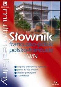 Multimedialny słownik francusko-polski, - pudełko audiobooku
