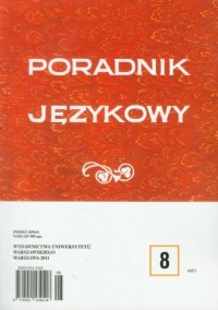 Poradnik językowy 8/2011 - okładka książki