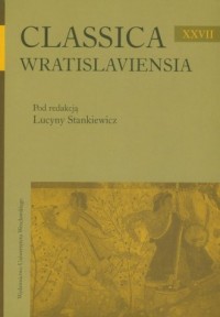 Clasica Wratislaviensia XXVII - okładka książki