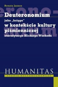Deuteronomium jako księga w kontekście - okładka książki