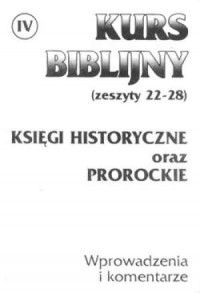 Kurs biblijny cz. 4. Zeszyty 22-28. - okładka książki