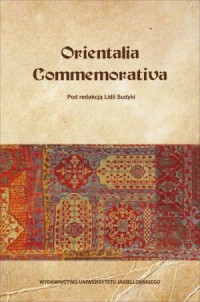 Orientalia Commemorativa - okładka książki