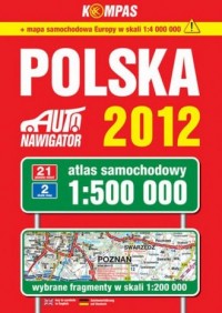 Polska. Atlas samochodowy 2012 - okładka książki
