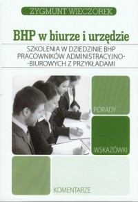 Szkolenia w dziedzinie BHP pracowników - okładka książki