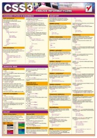 Tablice informatyczne. CSS3 - okładka książki
