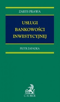 Usługa bankowości inwestycyjnej - okładka książki