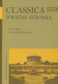 Clasica Wratislaviensia XXIX - okładka książki