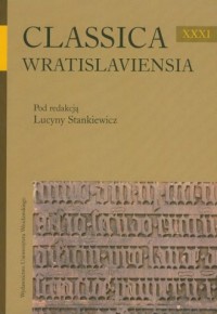 Clasica Wratislaviensia XXXI - okładka książki