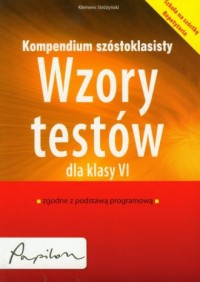 Kompendium szóstoklasisty. Wzory - okładka podręcznika