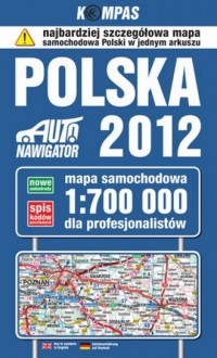 Polska. Mapa samochodowa dla profesjonalistów - okładka książki