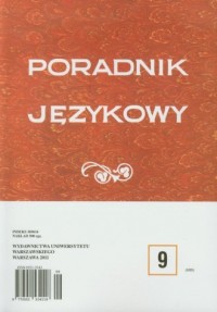 Poradnik językowy 9/2011 - okładka książki