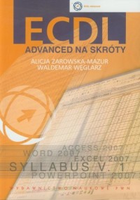 ECDL. Advanced na skróty (+ CD-ROM) - okładka książki