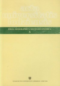 Folia geographica socio-oeconomica - okładka książki