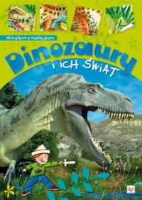 Minialbum z naklejkami Dinozaury - okładka książki