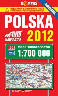 Polska 2012. Mapa samochodowa (1:700 - okładka książki