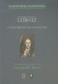 Uwagi krytyczne o Spinozie - okładka książki