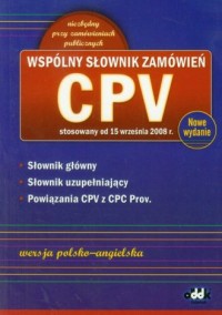 Wspólny Słownik Zamówień CPV - okładka książki