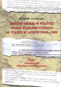 Zakony męskie w polityce władz - okładka książki