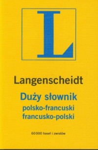 Duży słownik polsko-francuski, - okładka książki