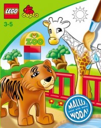 LEGO Duplo 3-5 lat. Zoo. Maluj - okładka książki