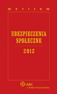 Meritum Ubezpieczenia Społeczne - okładka książki