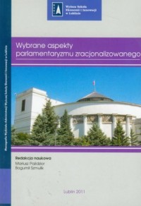 Wybrane aspekty parlamentaryzmu - okładka książki