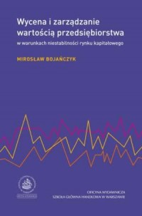 Wycena i zarządzanie wartością - okładka książki