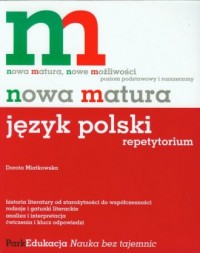 Nowa matura. Język polski. Repetytorium - okładka podręcznika