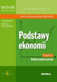 Podstawy ekonomii cz. 2. Makroekonomia - okładka podręcznika
