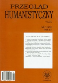 Przegląd humanistyczny 5(428) / - okładka książki