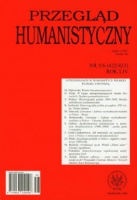 Przegląd humanistyczny 5/6(422/423) - okładka książki