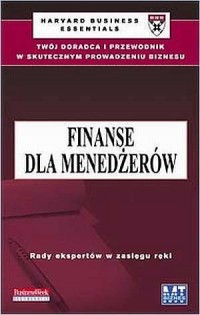 Finanse dla menedżerów - okładka książki