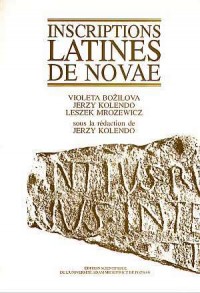 Inscriptions latines de Novae - okładka książki