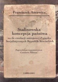 Stalinowska koncepcja państwa na - okładka książki