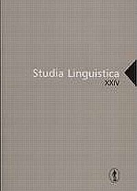 Studia Linguistica XXIV - okładka książki