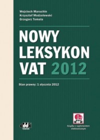 Nowy Leksykon VAT 2012 - okładka książki