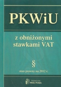 PKWiU z obniżonymi stawkami VAT - okładka książki