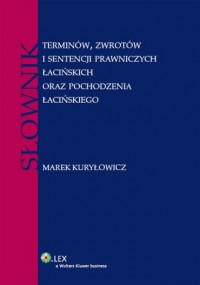 Słownik terminów, zwrotów i sentencji - okładka książki