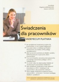 Świadczenia dla pracowników 2012 - okładka książki