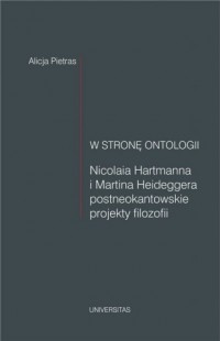 W stronę ontologii. Nicolaia Hartmanna - okładka książki
