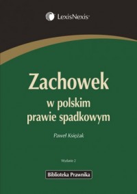 Zachowek w polskim prawie spadkowym - okładka książki