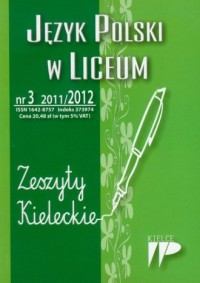 Język polski w Liceum nr 3 2011/2012 - okładka książki