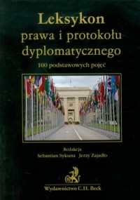 Leksykon prawa i protokołu dyplomatycznego - okładka książki
