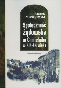 Społeczność żydowska w Chmielniku - okładka książki