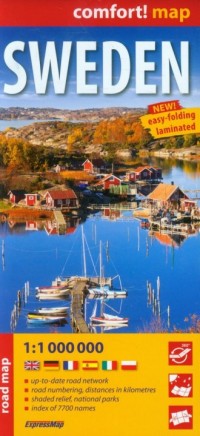 Sweden (road map 1:1 000 000) - okładka książki